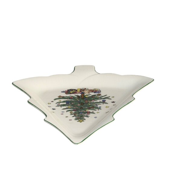 Nikko Christmas Tree-Shaped Holiday Porcelain Platter - Picture 5 of 9